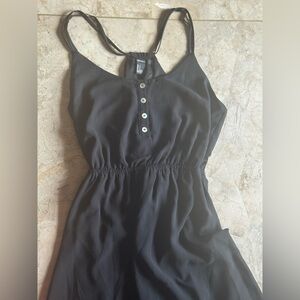 Forever 21 Black High Low Halter Sundress